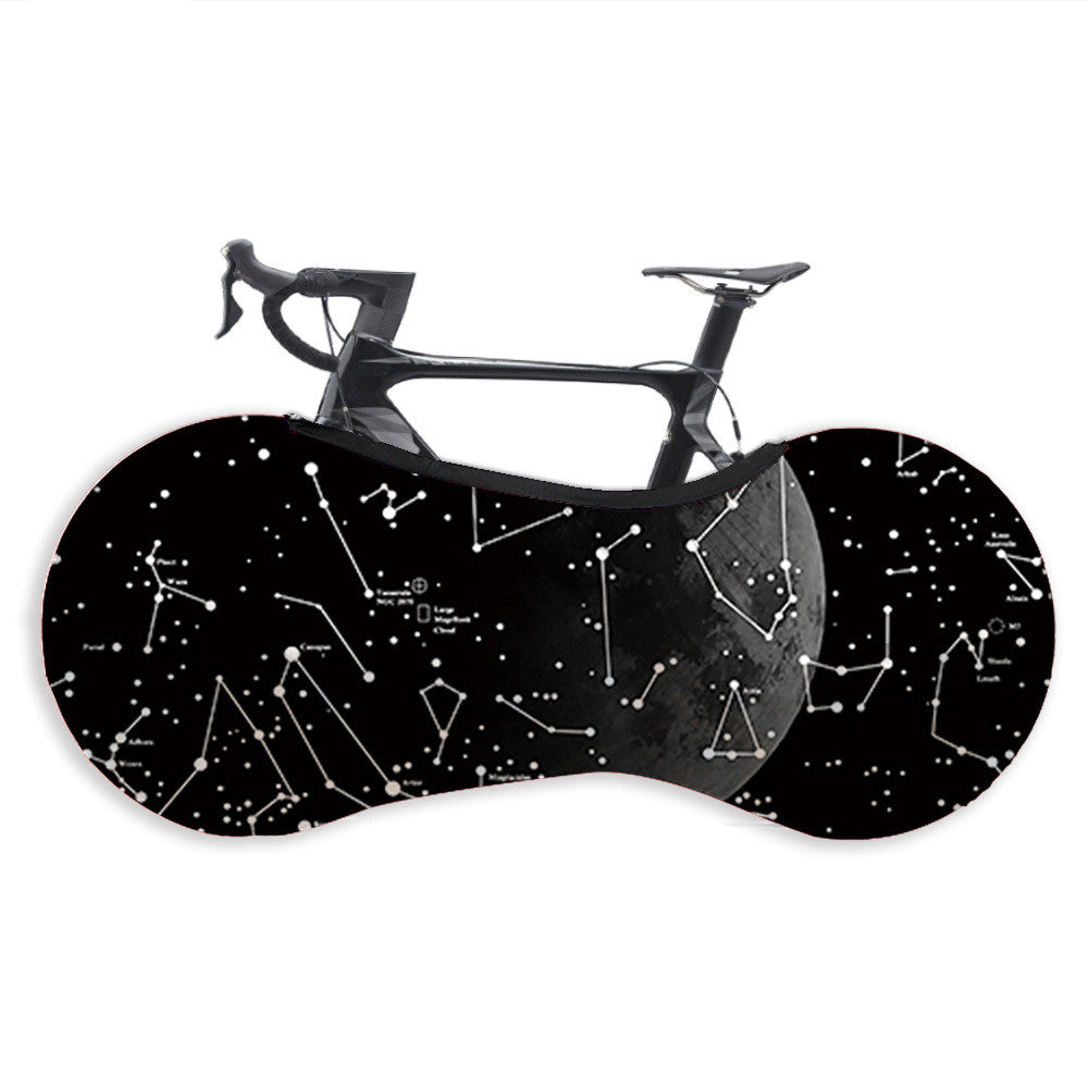 Halbabdeckende elastische Staubschutzhülle für das Fahrrad