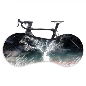 Halbabdeckende elastische Staubschutzhülle für das Fahrrad