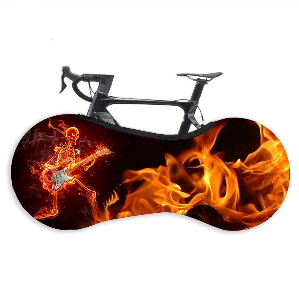 Halbabdeckende elastische Staubschutzhülle für das Fahrrad