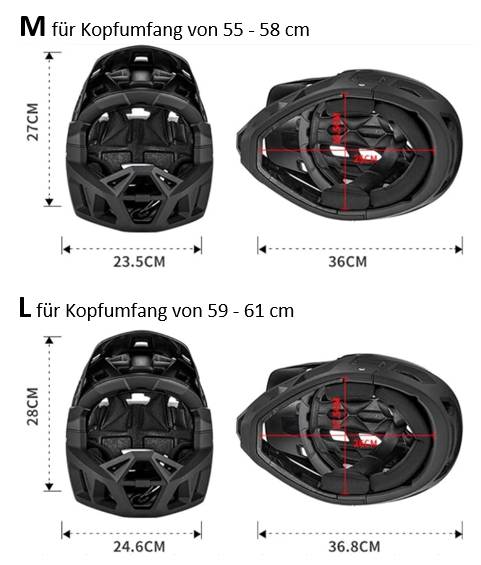 Helmfuchs Fahrradhelm Offroad-Helm Crosshelm