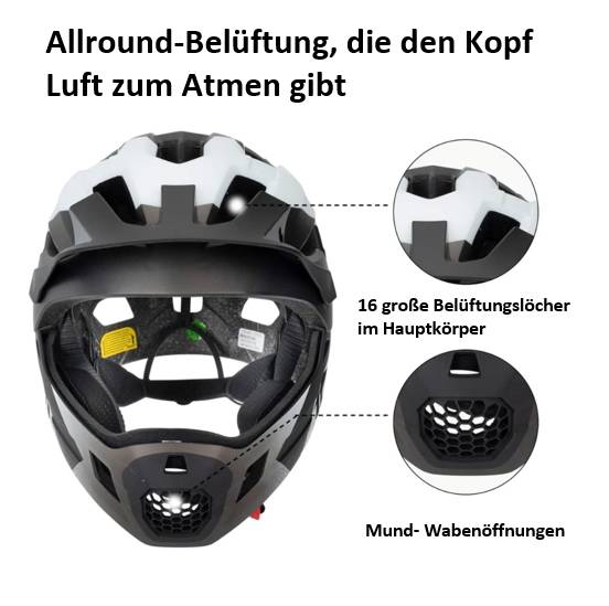 Helmfuchs Fahrradhelm Offroad-Helm Crosshelm Kinderhelm modern und Sicher